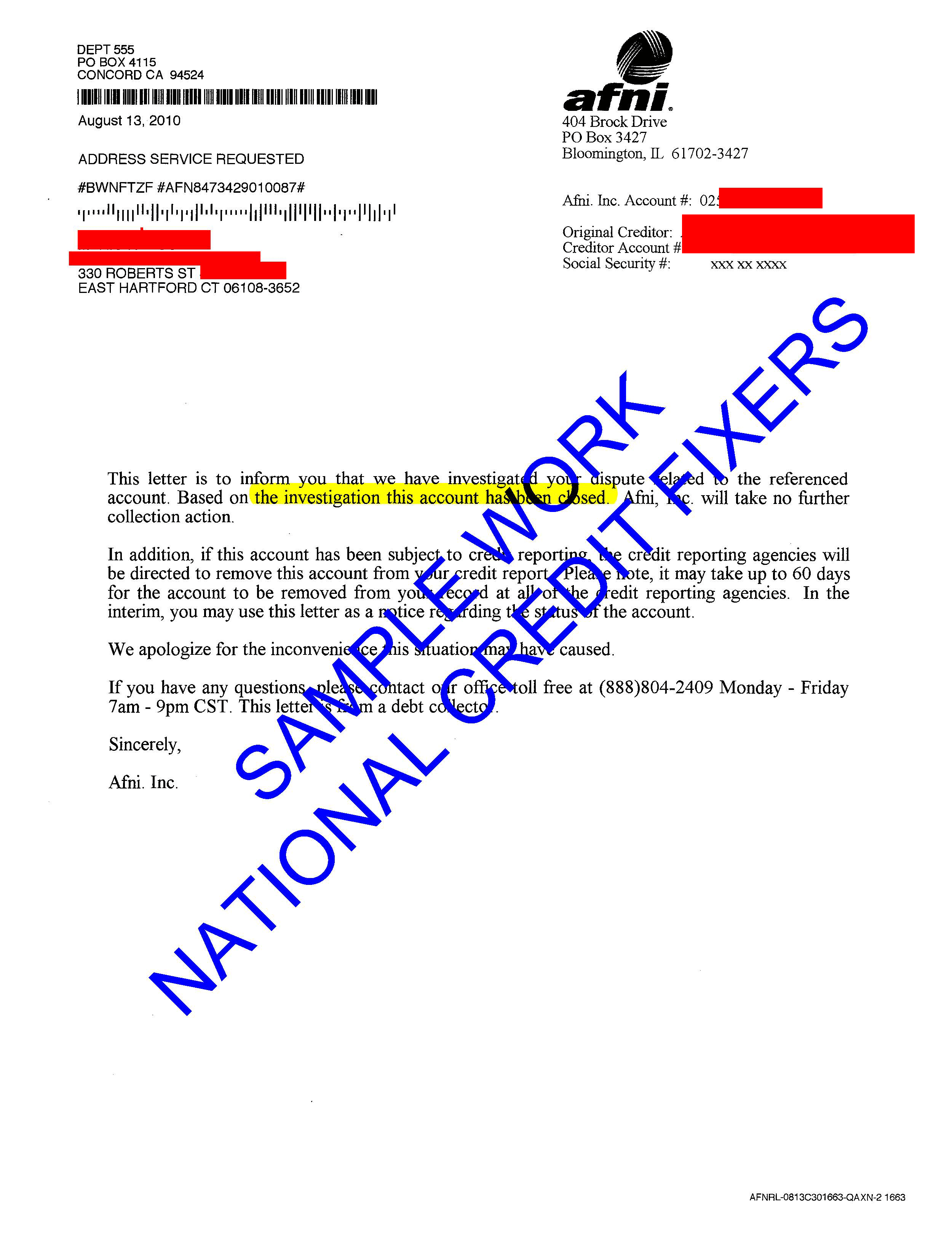 Anderson Financial Network Deletion Letter 2